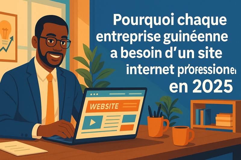 Pourquoi chaque entreprise guinéenne a besoin d’un site internet professionnel en 2025